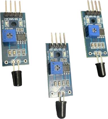 MAG BEE IR Flame Sensor Module Detector Smartsense For Temperature Detecting Pack of-3 Educational Electronic Hobby Kit