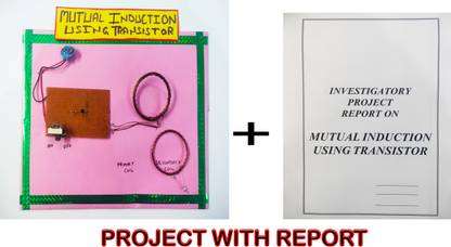 ONTEX ELECTRONICS Mutual Induction Using Transistor Investigatory Project with Report Educational Electronic Hobby Kit