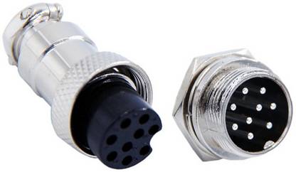Flyrobo GX16 9-Pin Circular Aviation Socket Plug Male and Female Panel Connector Electronic Components Electronic Hobby Kit