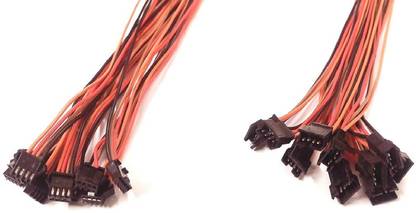 ERHIndia 10 Pair 4 Pin Locking Type Cable Connector Electronic Components Electronic Hobby Kit