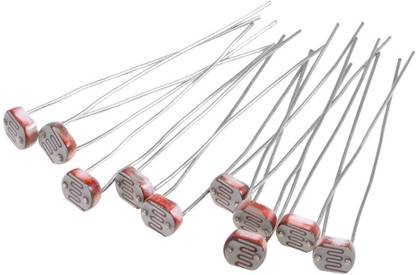 Roboway 10Pcs Photoresistor Photo Light Sensitive Resistor Light Dependent 2mm LDR Electronic Components Electronic Hobby Kit