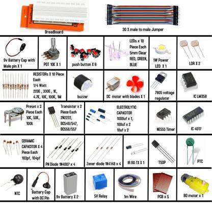 PROJECT HUB - FOR INNOVATIVE BHARAT Electronic starter kit for engineering students Electronic Components Electronic Hobby Kit