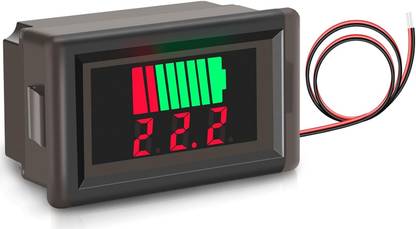 SG Flash Car Battery Charge Level Indicator (12V-72V) LED Display Voltmeter Electronic Components Electronic Hobby Kit