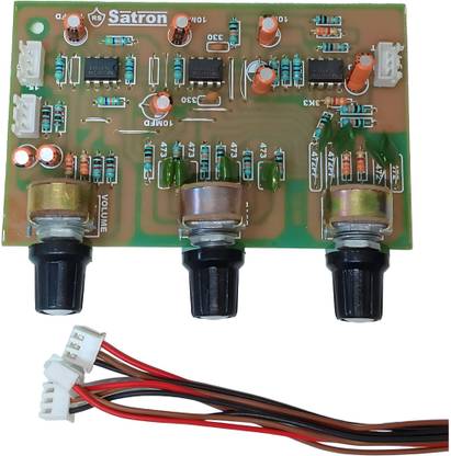आरएस सैट्रॉन Volume Bass and Treble Equalizer Board इलेक्ट्रॉनिक कॉम्पोनेन्ट इलेक्ट्रॉनिक हॉबी किट