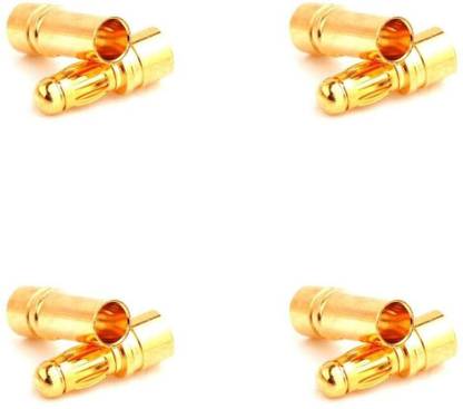 Flyrobo (4 pc) Pro3D 3.5mm Gold Bullet Banana Connector Plug For ESC Batt - Electronic Components Electronic Hobby Kit