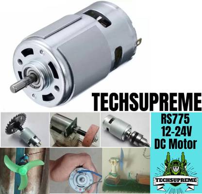 TechSupreme 12V-24V 10000-20000 RPM RS-775 Large Torque High Power DC Motor A1 Motor Control Electronic Hobby Kit