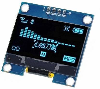 SHOKITECH 1.3 OLED Display Module 4pin Inch I2C/IIC 128 x 64 -WHITE Electronic Components Electronic Hobby Kit