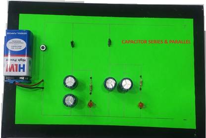 Sun robotronics Capacitors in series and parallel school working project with report Educational Electronic Hobby Kit
