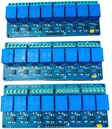 MAG BEE 5V Relay 8-Channel Module for Arduino Raspberry-Pack of 3 Educational Electronic Hobby Kit