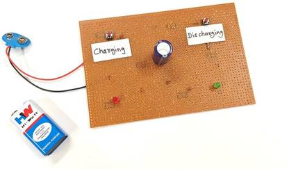 DIYtronics Charging and Discharging of Capacitor Physics Working Model Science Project Electronic Components Electronic Hobby Kit