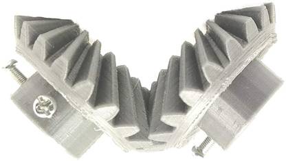 INVENTO 1 Pair 3D Helical Bevel Gear 20 Teeth, 53mm dia,15mm Width,6mm hole,2.5 Module Automotive Electronic Hobby Kit