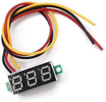 KS STORE VM283 0.28" 0-100V DC Voltmeter (Red)| High precision digital display Display Lights Electronic Hobby Kit