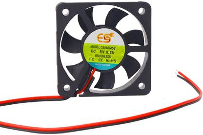 Electronic Spices Mini 5010 2 Inch (50x50x10mm) Brushless 5v Dc Exhaust Cooling Fan Single Piece Electronic Components Electronic Hobby Kit