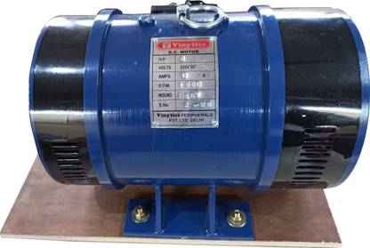vinytics DC Shunt Motor 1/2 HP /220V DC /1500rpm for industrial use Motor Control Electronic Hobby Kit