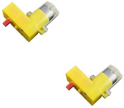 Flyrobo (2 Pcs) Pro3D 100RPM DC 3-12V L-Shape BO Gear Motor One side Shaft For Smart Electronic Components Electronic Hobby Kit