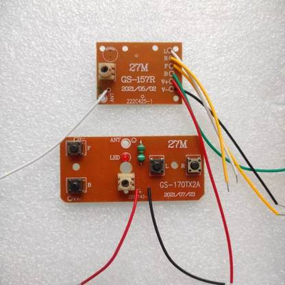 AUTO BOTIX 4CH RC remote control 27MHz circuit PCB transmitter receiver board with antenna Electronic Components Electronic Hobby Kit