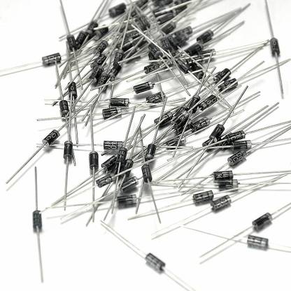 SunRobotics 1N4007 - 1A General Purpose Rectifier Diode Through Hole (DO-41) 100 Pcs Electronic Components Electronic Hobby Kit