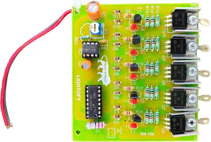 Riptu Transform Your Space: Single Colour Pixel LED Light Chaser Micro Controller Board Electronic Hobby Kit