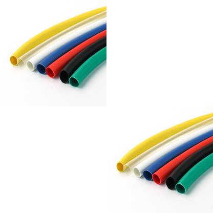Flyrobo (2 pc) 6mm Colorful Silicone Polyolefin Rubber Heat Shrink Tube - Electronic Components Electronic Hobby Kit