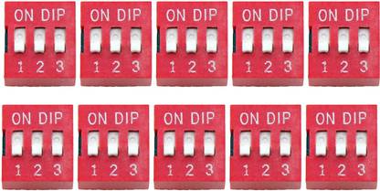 Electronic Spices Manual 3 way DIP switch standard profile BD03 Electronic Components Electronic Hobby Kit