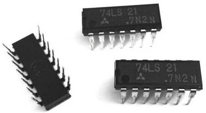 iBAT SOLUTIONS 74LS21 Dual 4 -Input AND Logic Gate IC (74 LS 21) IC (PACK OF 3) Electronic Components Electronic Hobby Kit
