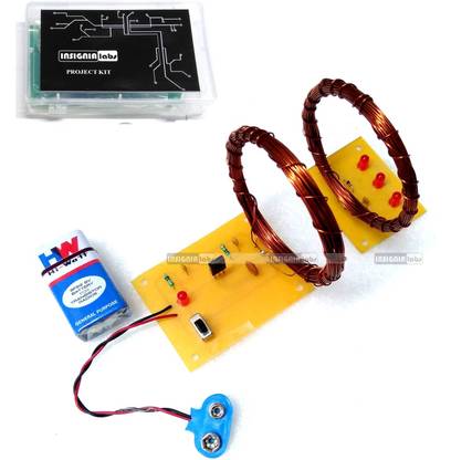 INSIGNIA LABS Wireless Power Transmission Circuit -Wireless Power Transfer Circuit Project Kit Educational Electronic Hobby Kit
