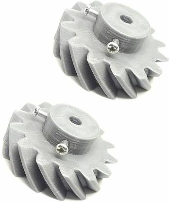 INVENTO 2pcs 3DLeft Helical Spur Gear 14Teeth,54mm dia,15mmWidth,6mm hole,45degree Helix Automotive Electronic Hobby Kit