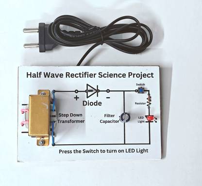 Esptronics Half wave Rectifier Science Project Working Model for Class 12 Electronic Components Electronic Hobby Kit