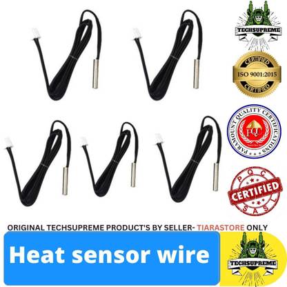 TechSupreme Heat Sensor Wire Pack of 5 Temperature Sensor and Controller Electronic Hobby Kit