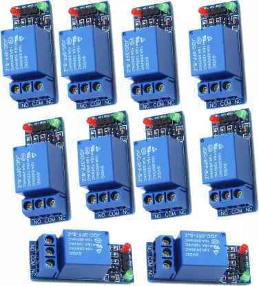 MAG BEE 5V Relay One Channel Module for Arduino Raspberry-Pack of 10 Educational Electronic Hobby Kit