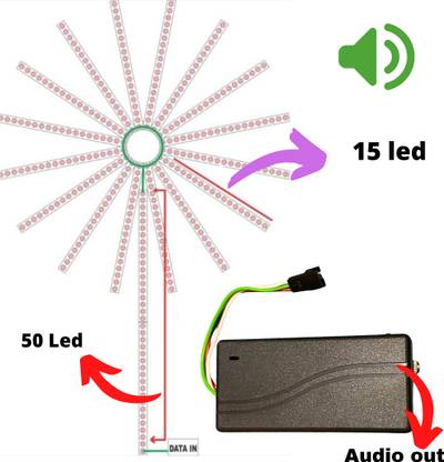 koshi elecrtonics PIXEL LED FIREWORK FIXED CONTROLLER Micro Controller Board Electronic Hobby Kit