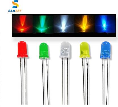 samest 1000PCS (200*5) 5mm Multiple LED Diode Lights Intensity Super Bright Light A36 Light Electronic Hobby Kit