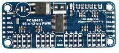 2A digital 16-Channel 12-bit PWM/Servo Driver – I2C interface – PCA9685 Micro Controller Board Electronic Hobby Kit