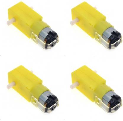 Flyrobo (4 Pcs) Pro3D 60RPM DC 3-12V Dual Shaft BO Gear Motor For Smart Car Electronic Components Electronic Hobby Kit