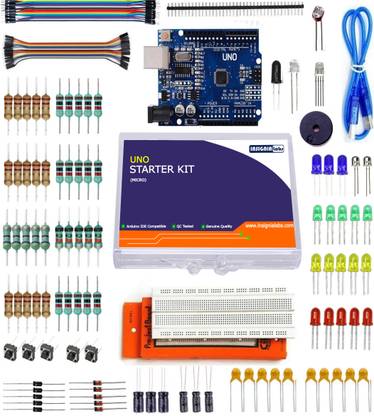 INSIGNIA LABS Mini Starter Kit for Arduino UNO with Breadboard, LED,Storage Box & More (Micro) Educational Electronic Hobby Kit
