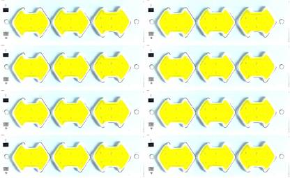 Wizzo (8 Pieces) DC 4 Volt 1 Watt Bright SMD LED Chips ARROW Shape {Cool White} Light Electronic Hobby Kit