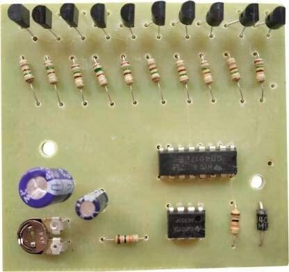 ERHIndia 1 Pc 10 Channel LED Chaser Circuit Board Electronic Components Electronic Hobby Kit