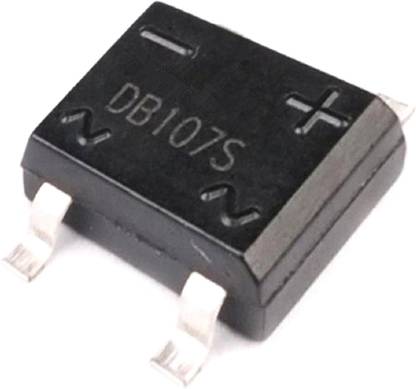 Wizzo (25 Pieces) DB107S Bridge Rectifier 4 Pin SMD IC 1000 Volt 1A Light Electronic Hobby Kit