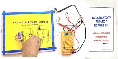 ONTEX ELECTRONICS Ontex Variable Regulated Power Supply with Multimeter Working Project Model Educational Electronic Hobby Kit