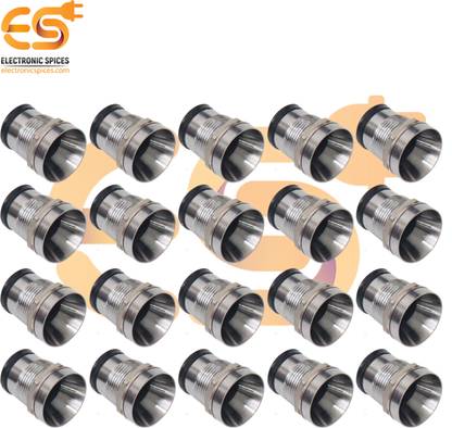Electronic Spices 10mm Metal LED Light mounting holders pack of 100pcs Electronic Components Electronic Hobby Kit