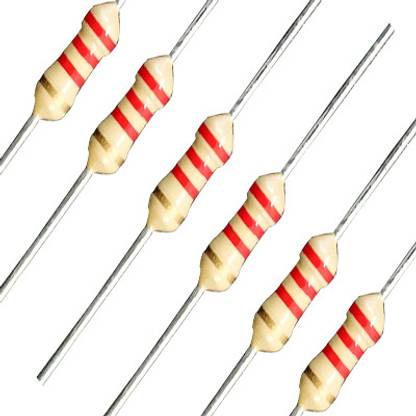 Yantram 2.2K OHM 1/4WATT 5% RESISOTR- 300 PIECES PACK Electronic Components Electronic Hobby Kit