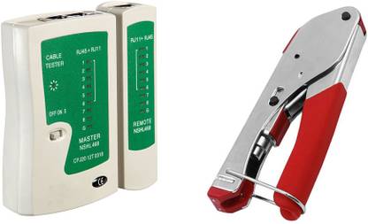 Crafts Haveli Networking Tool Kit Combo RJ45 Network Tester & Compression Tool Power Supply Electronic Hobby Kit