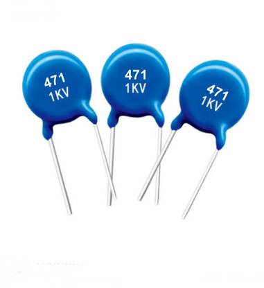 e4u 471pF 1KV Radial Blue Ceramic Disc Capacitor - 20 No's Electronic Components Electronic Hobby Kit