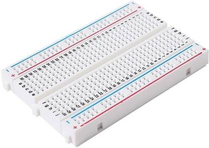 ERHIndia 1 Pc Medium Size Bread board 400 Tie Points Solderless Medium Bread Board Electronic Components Electronic Hobby Kit