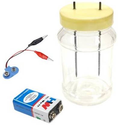 DIYtronics Electrolysis of Water Experiment Demonstration Science Model for Class 10, 12 Educational Electronic Hobby Kit