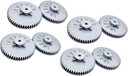 INVENTO 8pcs 3DPrinted Plastic Spur Gear 54Teeth,1.5 Module,84mm dia,10mmWidth,5mm hole Automotive Electronic Hobby Kit