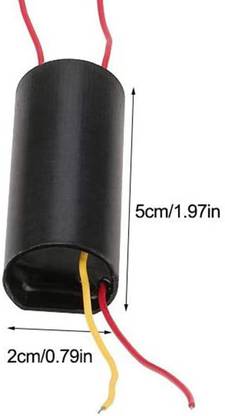 Robotbanao High Voltage Transformer Generator for DC 3V-6V to 400kV 400000V Boost Power, Alternative Energy Electronic Hobby Kit