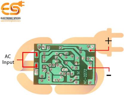 Electronic Spices 12V 600mA DC output power supply circuit board (AC to DC) 1PCS Electronic Components Electronic Hobby Kit