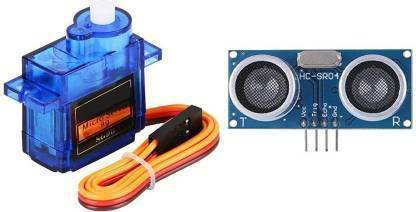 NIHAKA Elec .SG90 Servo Motor with HC-SR04 Ultrasonic Sensor Robotics Project Arduino Electronic Components Electronic Hobby Kit