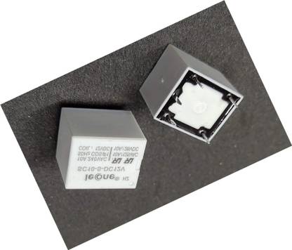 INVENTO 4pcs 12V DC Relay 5 Pin 12V 10A Current Sugar Cube PCB Mount Relay SPDT Relay Automotive Electronic Hobby Kit